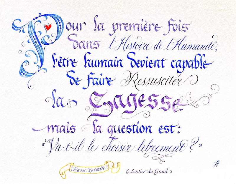 Calligraphie et Enluminure - CalligraFée - Jane Sullivan